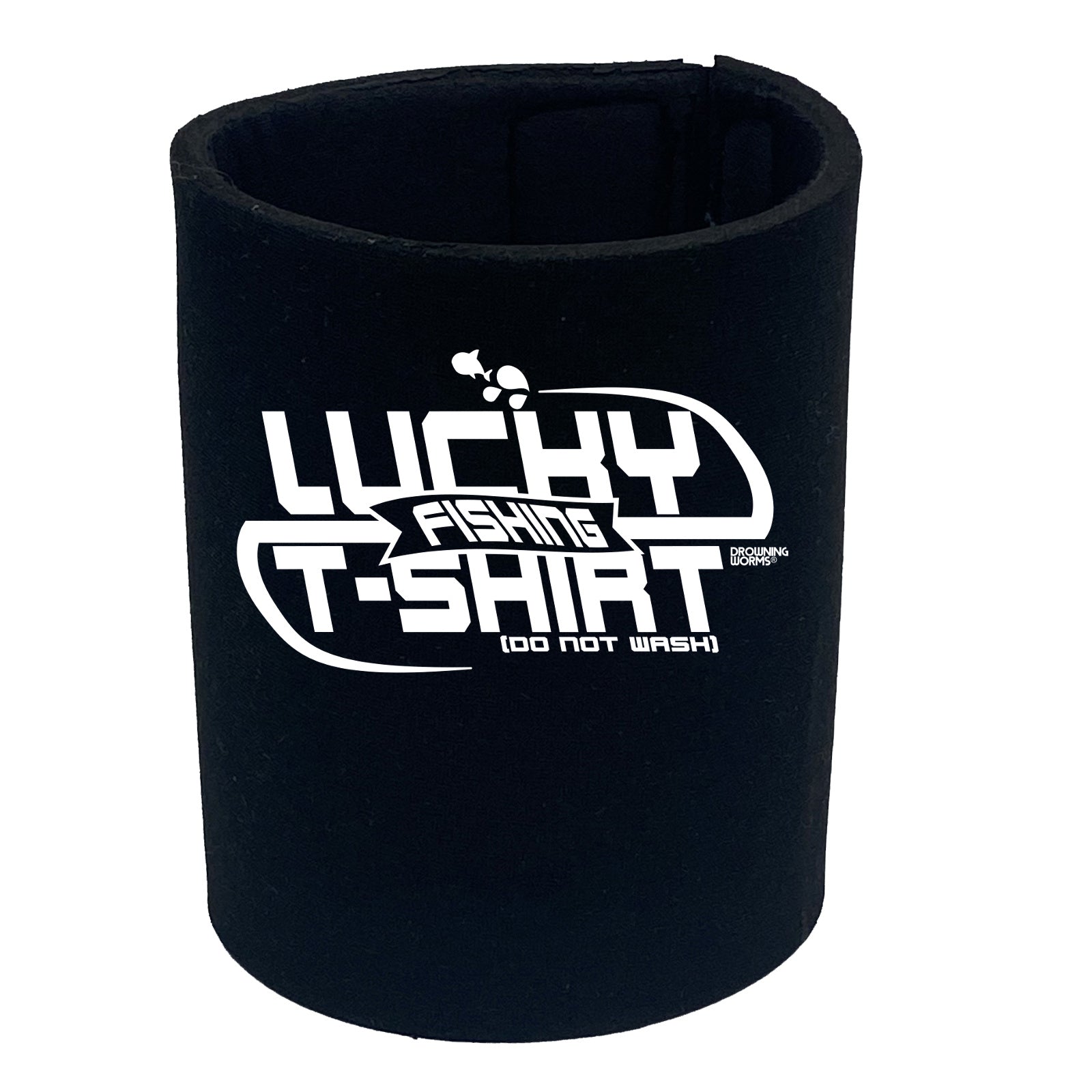 Dw Lucky Fishing Tshirt - Funny Stubby Holder