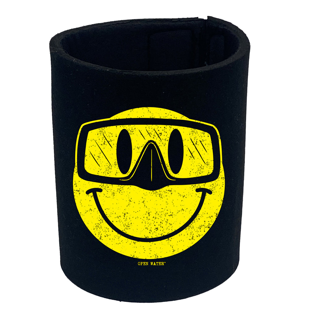 Ow Smiling Goggles Diver - Funny Stubby Holder