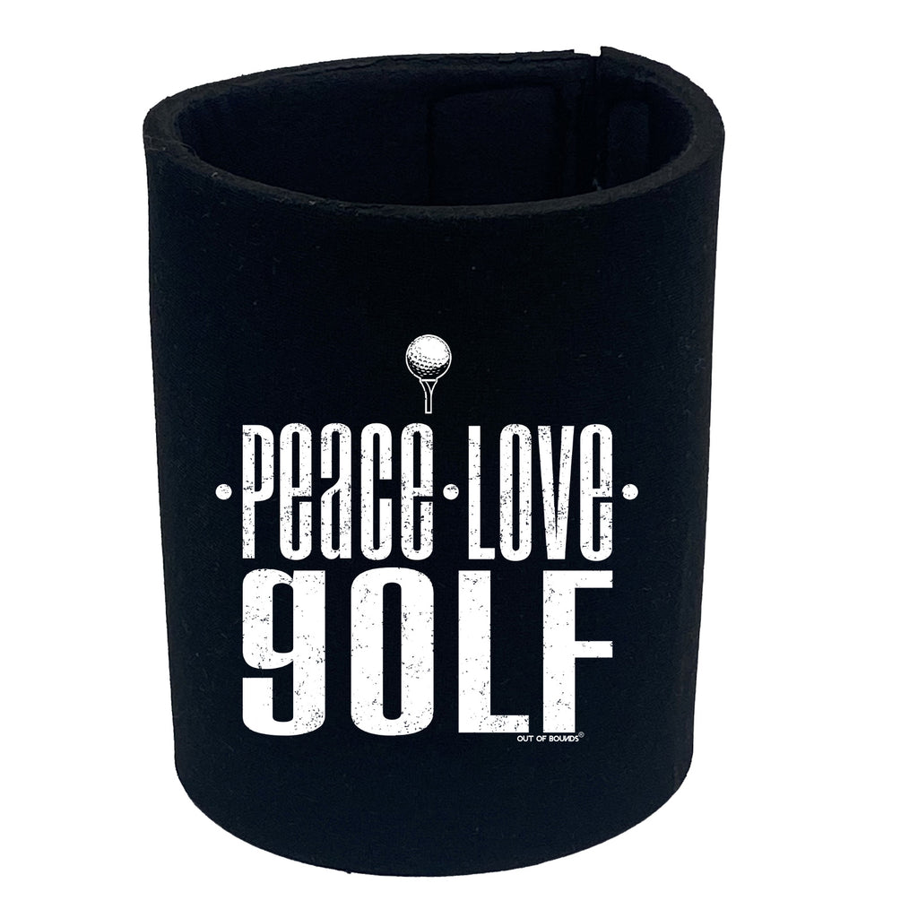 Oob Peace Love Golf - Funny Stubby Holder