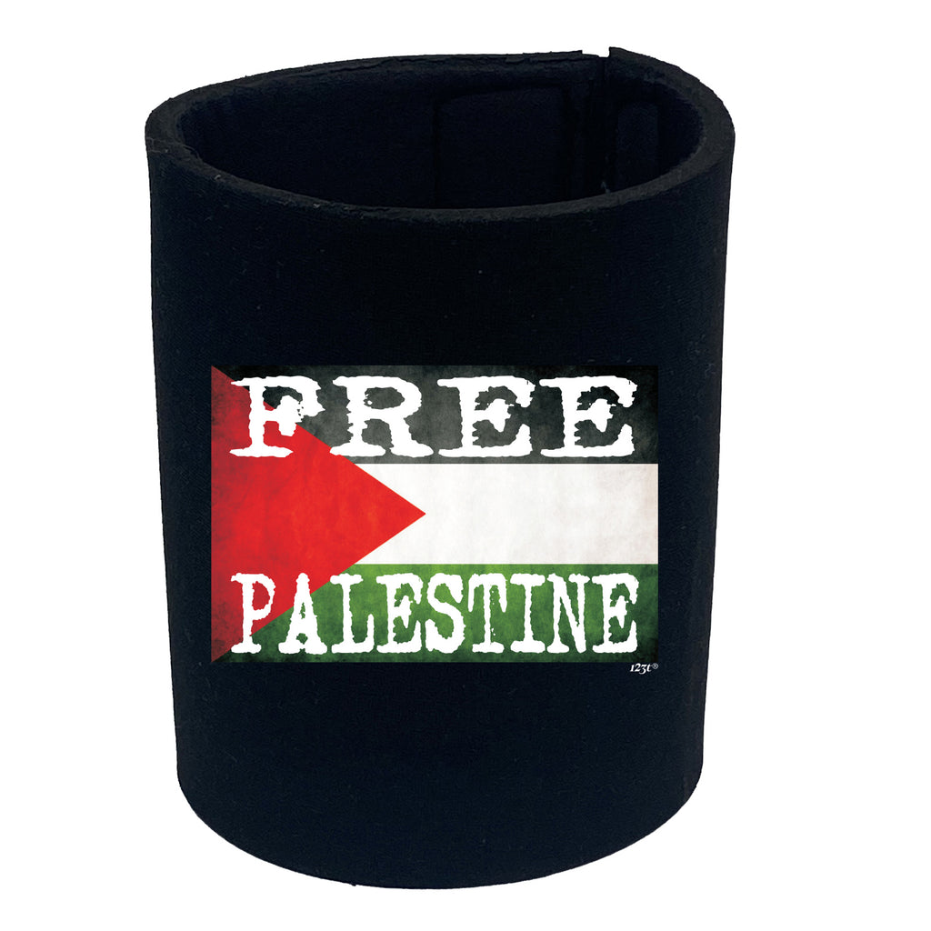 Free Palestine Flag - Funny Stubby Holder