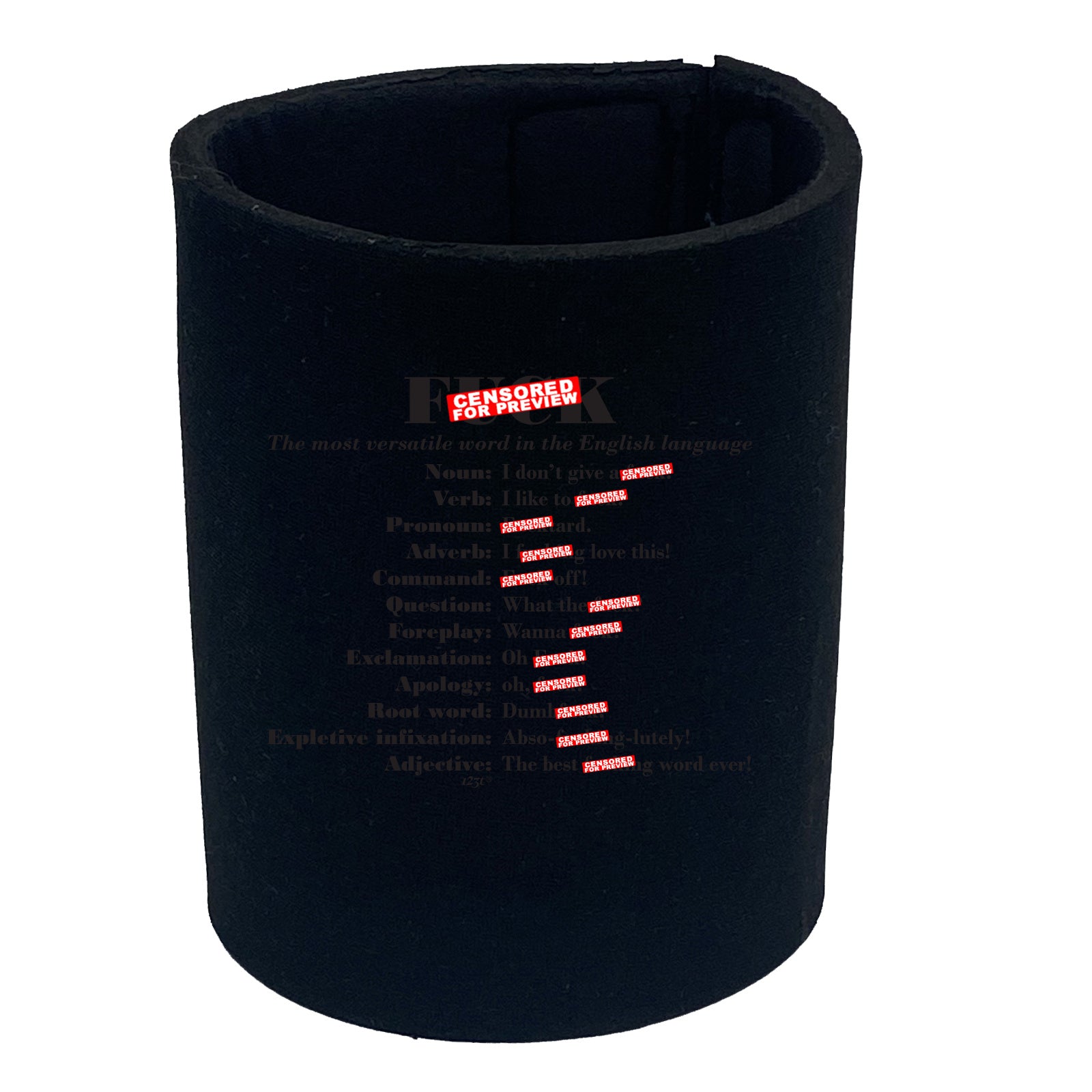 F  K The Most Versatile Word - Funny Stubby Holder