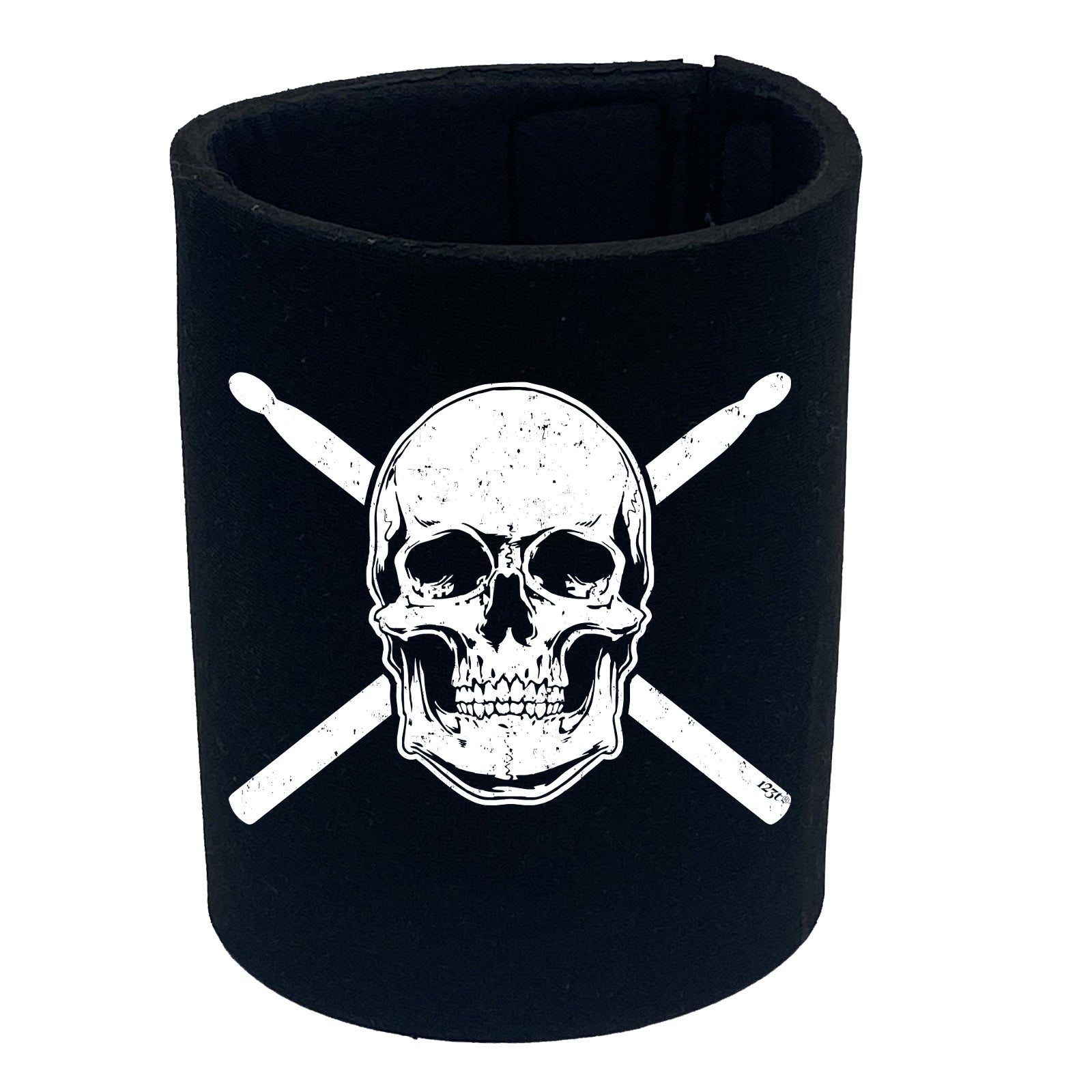 Skull Drumsticks Drums Music - Funny Stubby Holder