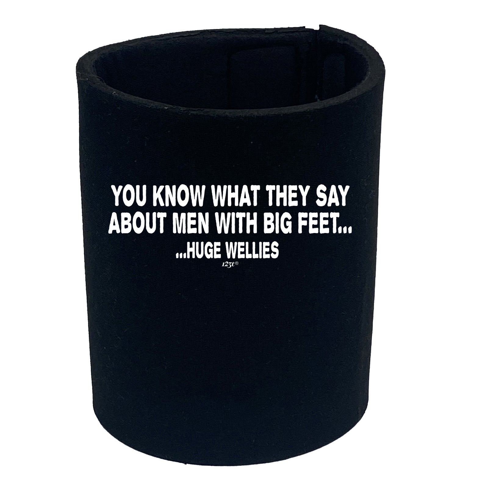 Men With Big Feet - Funny Stubby Holder
