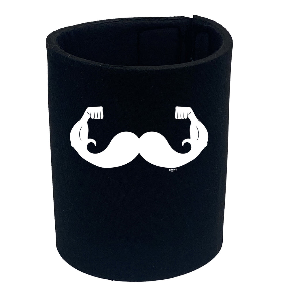 Moustache Muscles - Funny Stubby Holder