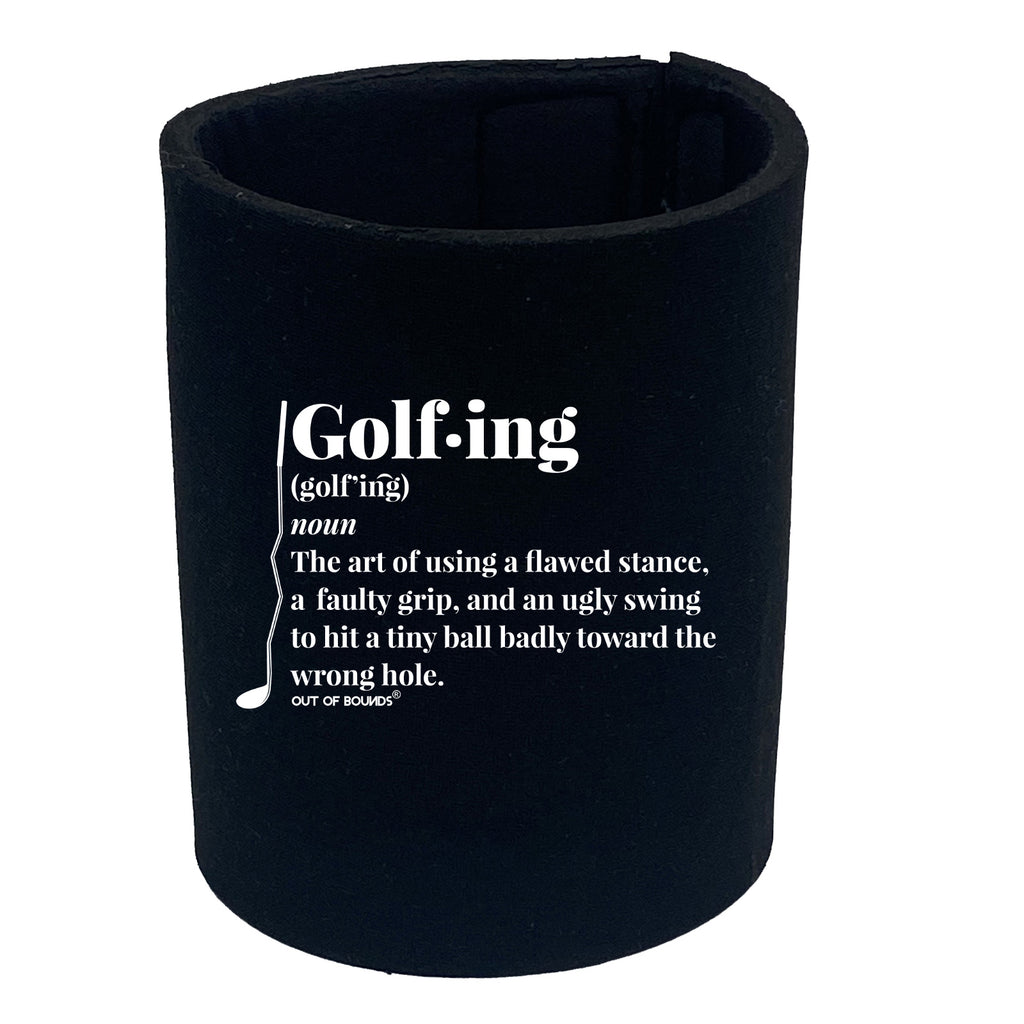 Golfing Noun Golf Oob - Funny Stubby Holder