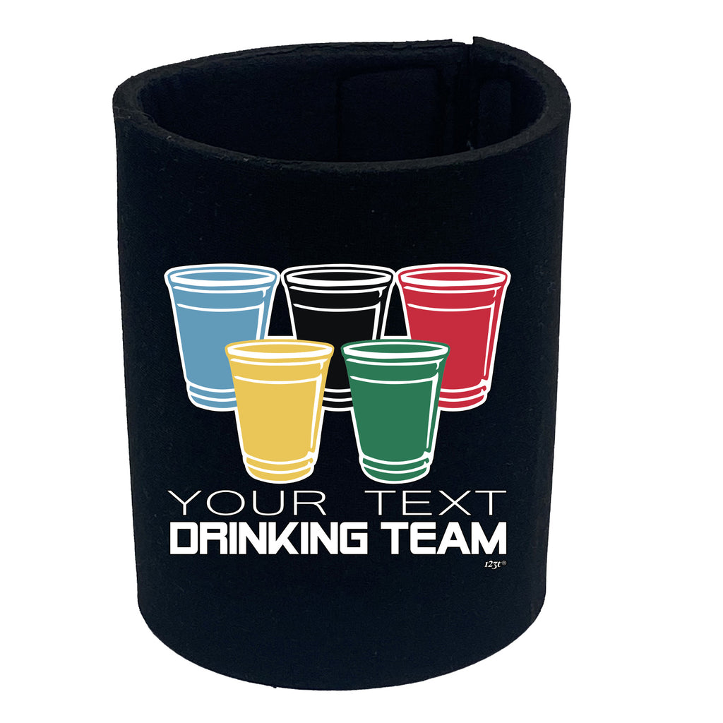 Your Text Drinking Team Glasses Personalised - Funny Stubby Holder