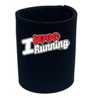 Pb I Love Running Stencil - Funny Stubby Holder