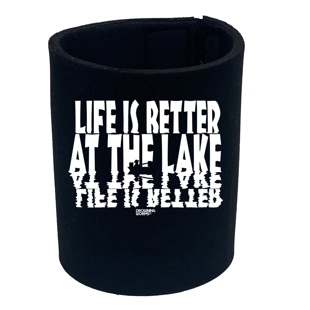 Dw Life Is Better At The Lake - Funny Stubby Holder