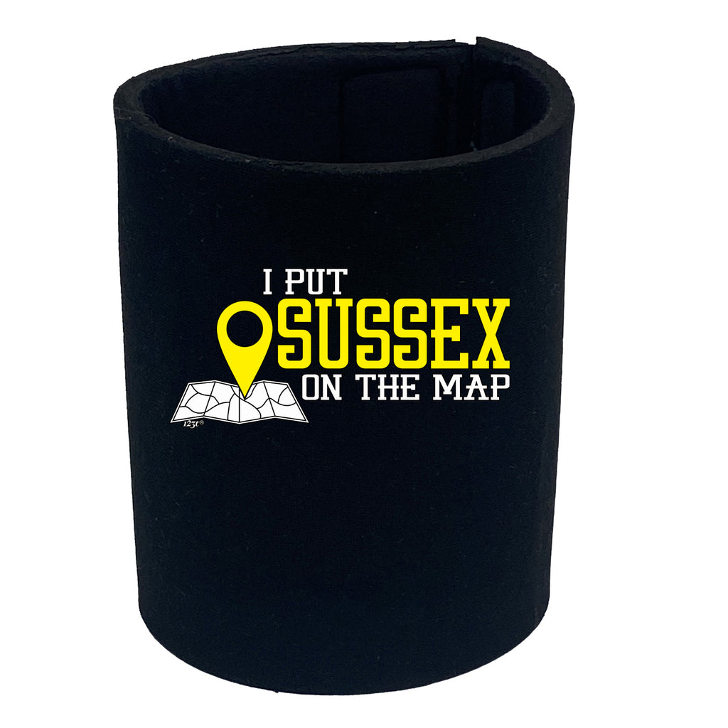 Put On The Map Sussex - Funny Stubby Holder