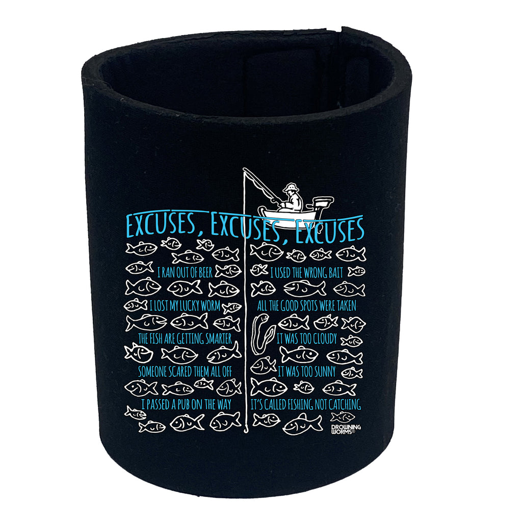 Dw Fishing Excuses - Funny Stubby Holder