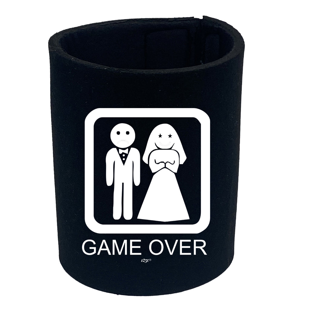 Game Over Sad Groom Married - Funny Stubby Holder