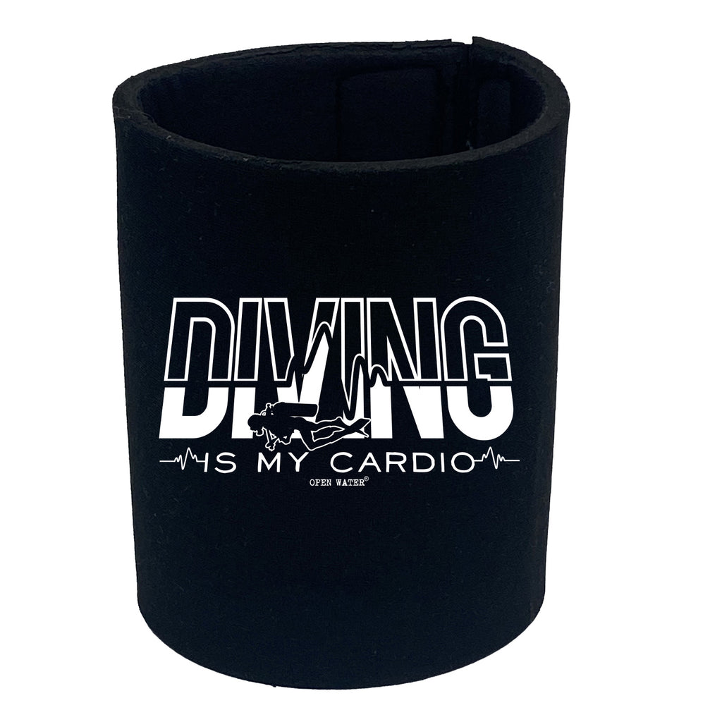 Ow Diving Is My Cardio - Funny Stubby Holder