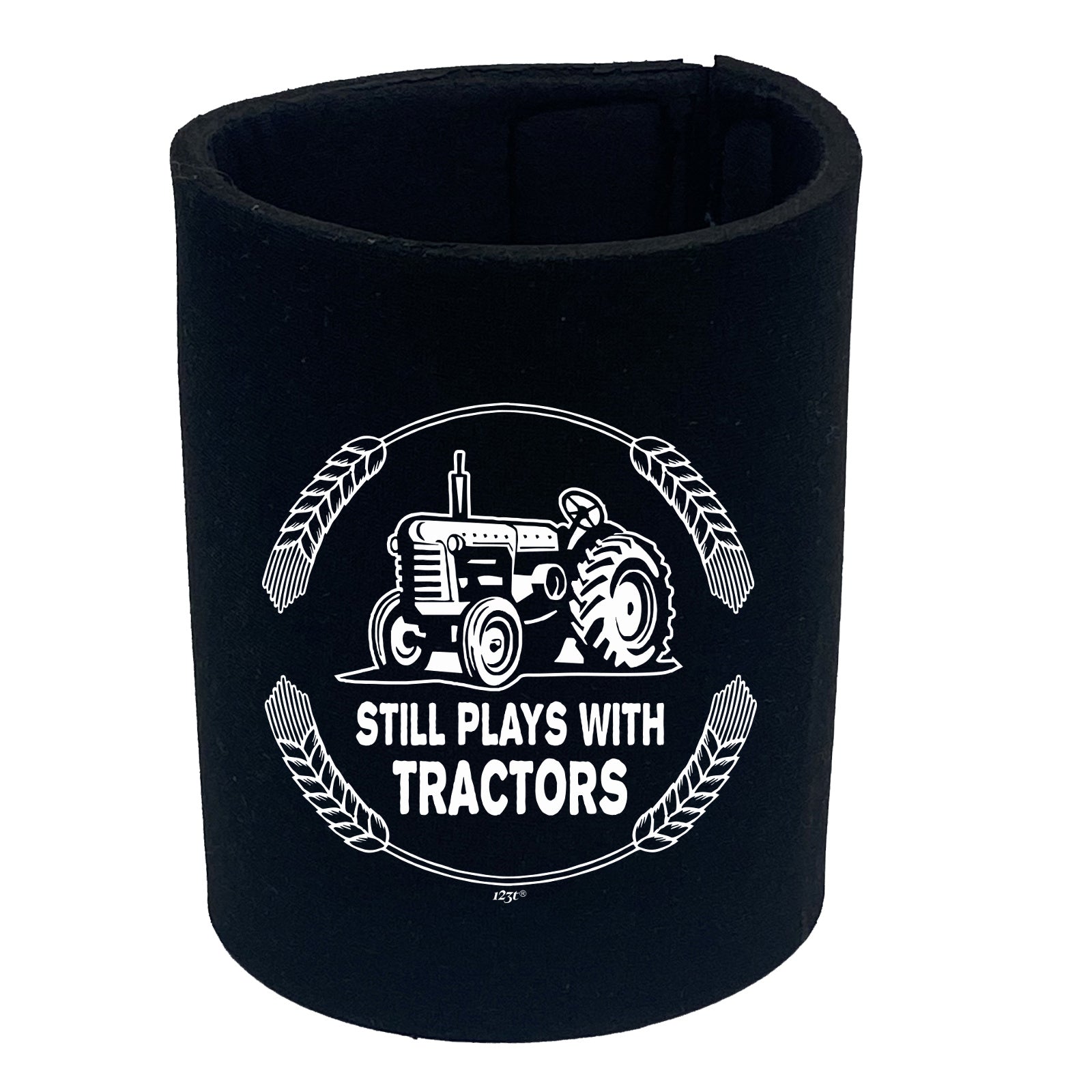 Still Plays With Tractors - Funny Stubby Holder