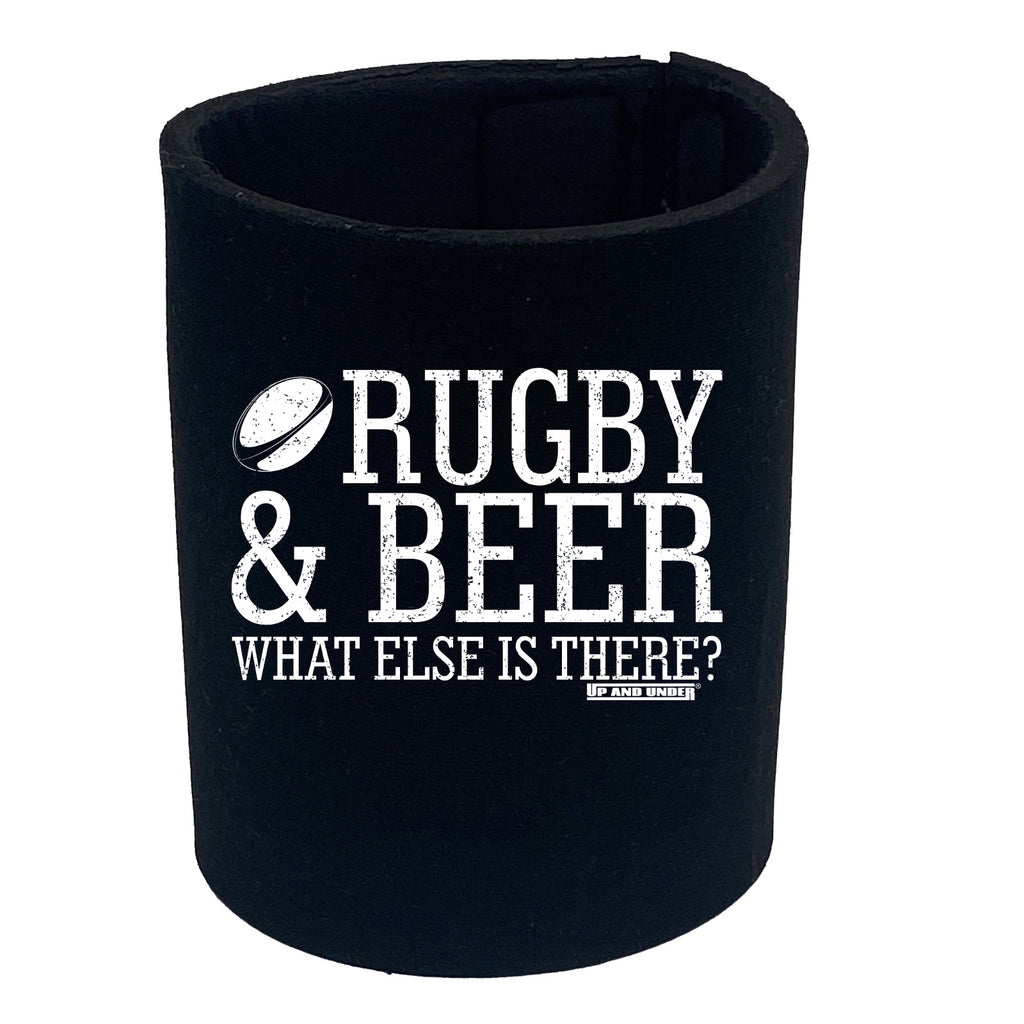 Uau Rugby And Beer What Else Is There - Funny Stubby Holder