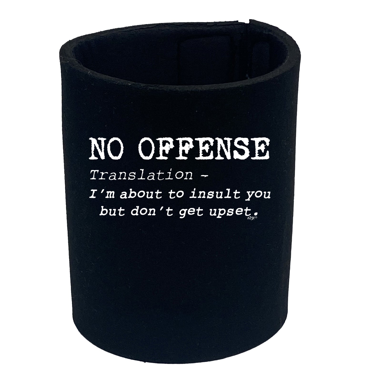 No Offence Translation - Funny Stubby Holder