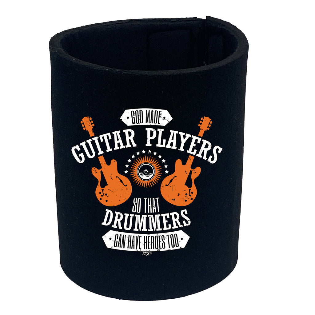 God Made Guitar Players - Funny Stubby Holder