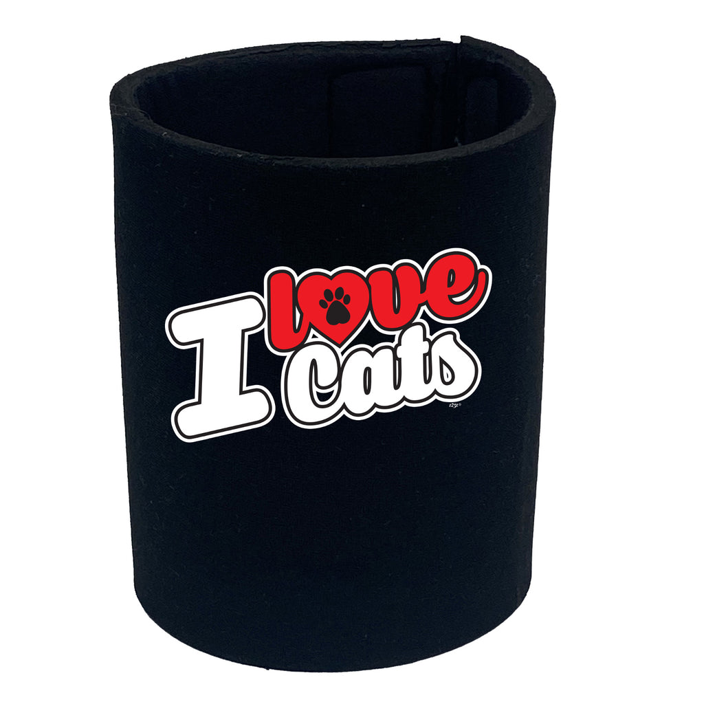 Love Cats Stencil - Funny Stubby Holder