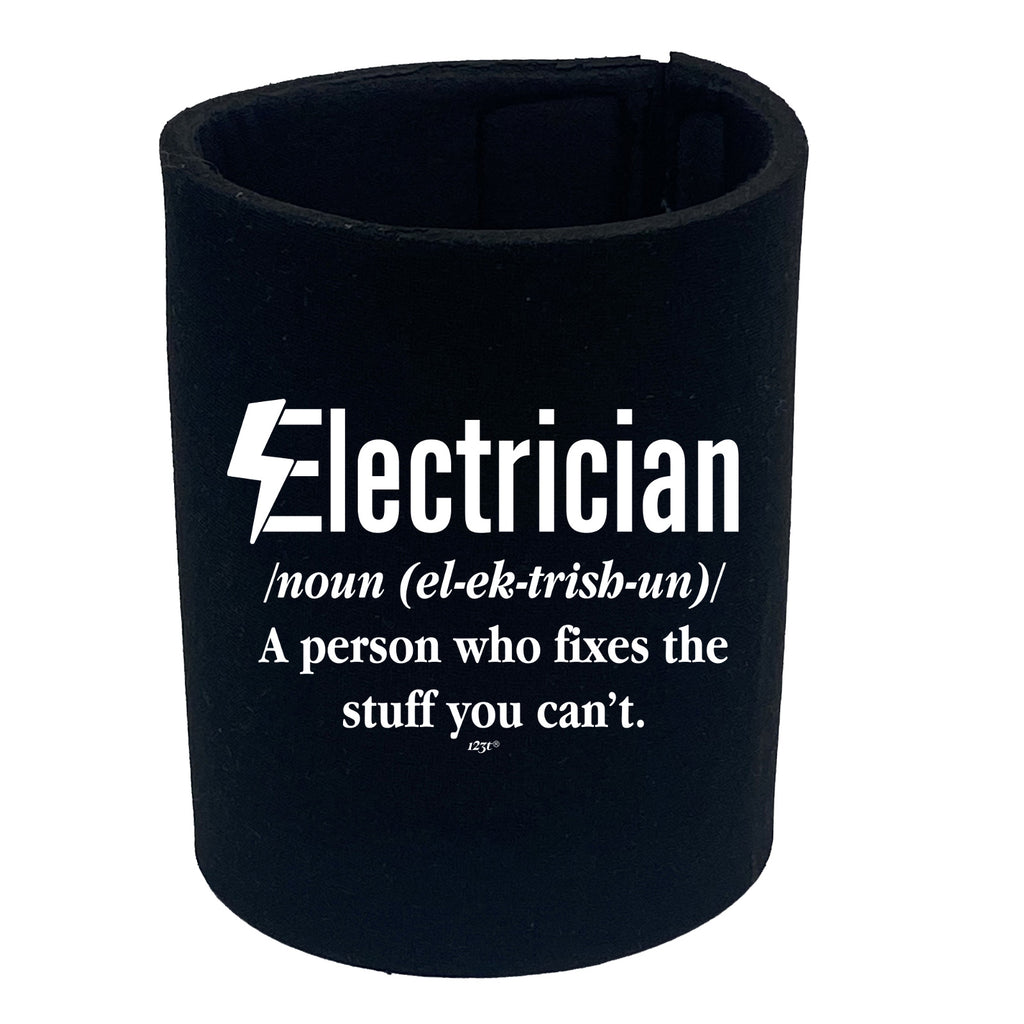 Electrician Noun Sparky - Funny Stubby Holder