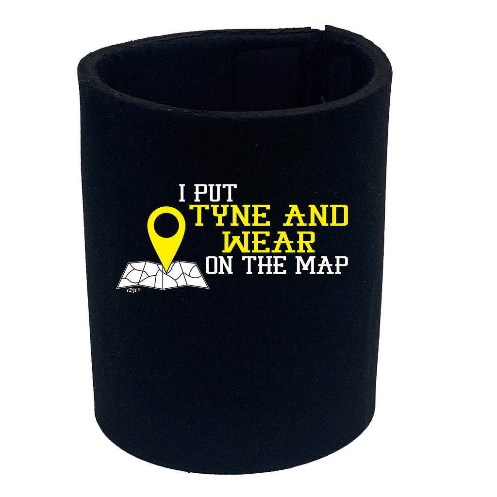 Put On The Map Tyne Wear - Funny Stubby Holder