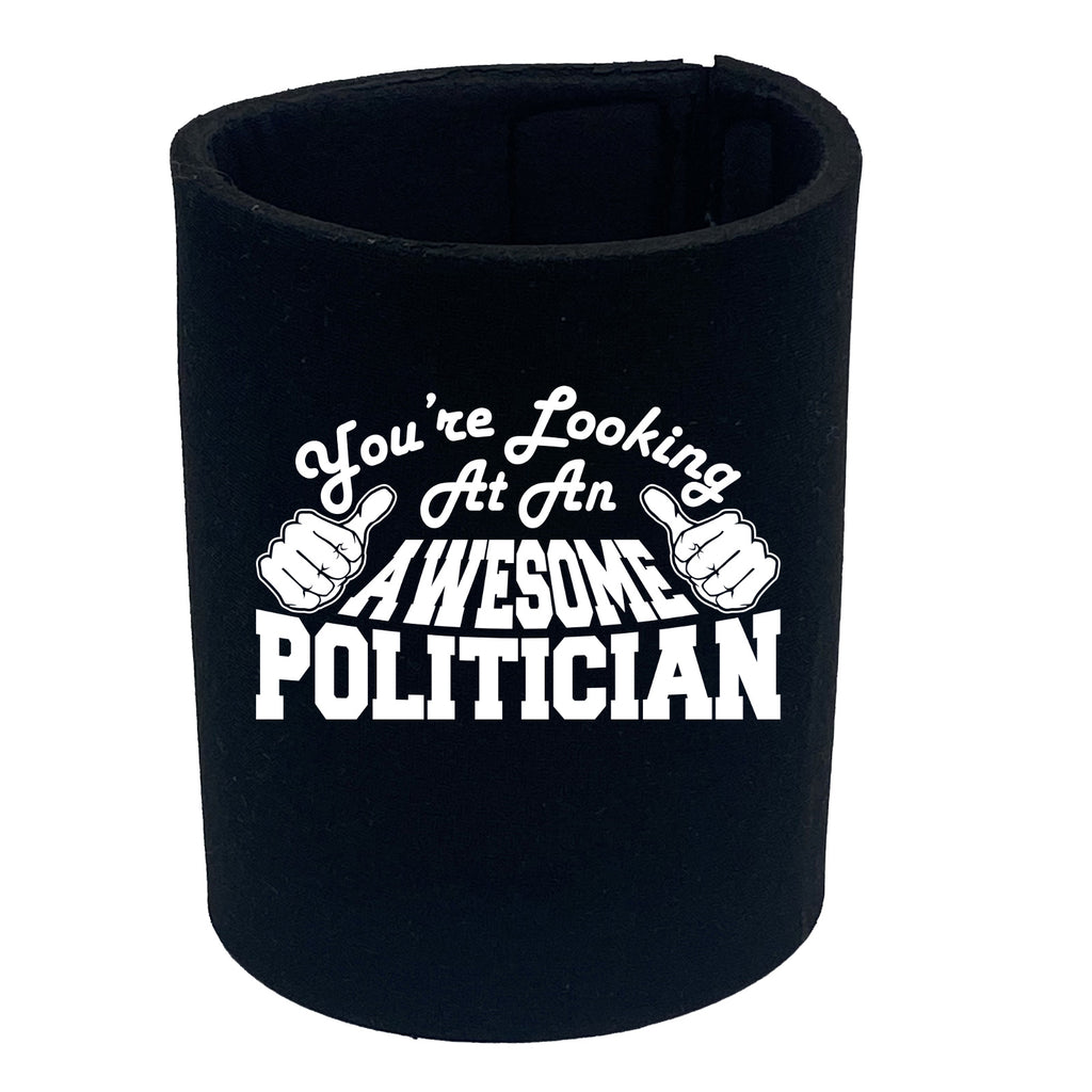 Youre Looking At An Awesome Politician - Funny Stubby Holder