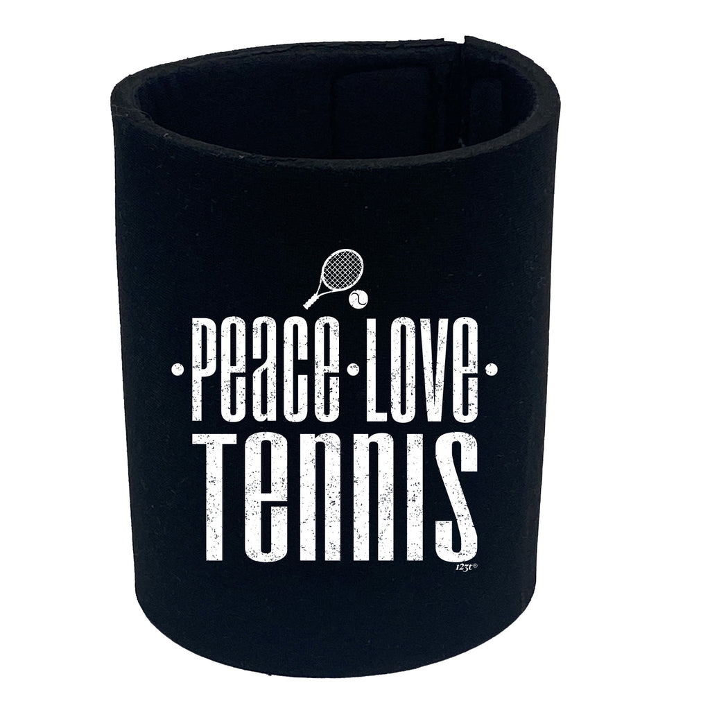 Peace Love Tennis - Funny Stubby Holder