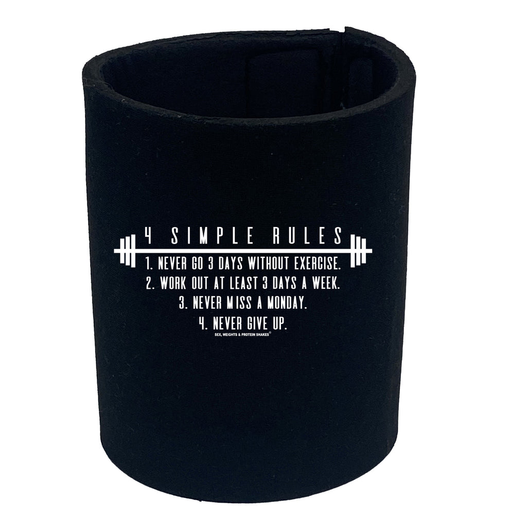Swps Four Simple Rules - Funny Stubby Holder