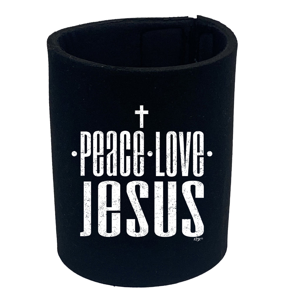 Peace Love Jesus - Funny Stubby Holder