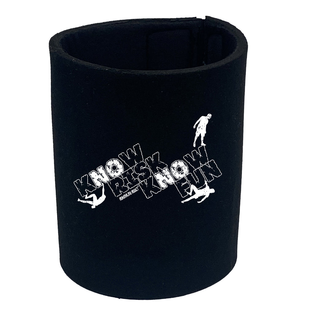 Aa Know Risk Know Fun - Funny Stubby Holder