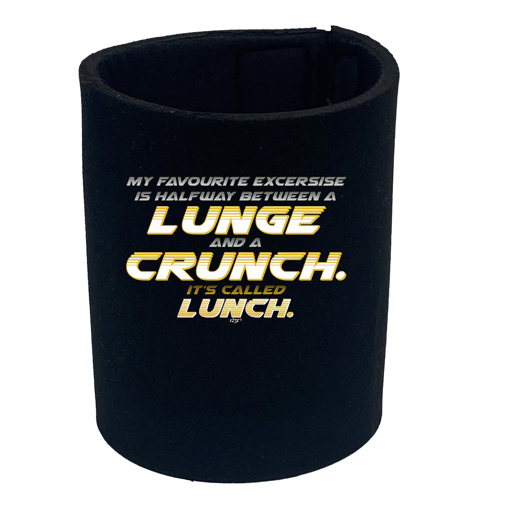 My Favourite Excercise Lunch 2 Colour - Funny Stubby Holder