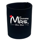 Surname Heart Mrs Since - Funny Stubby Holder