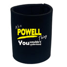 Powell V1 Surname Thing - Funny Stubby Holder