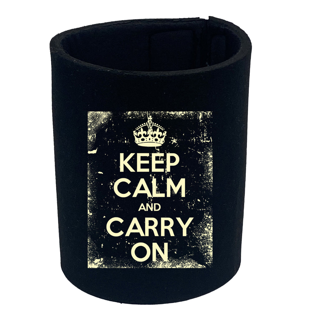 Keep Calm And Carry On Frame - Funny Stubby Holder
