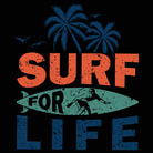 Surf For Life Surfing - Mens 123t Funny T-Shirt Tshirts