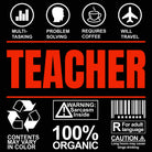 Teacher Sarcastic Humour School - Mens 123t Funny T-Shirt Tshirts