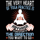 The Very Heart Of Yoga Practice Is Abyhasa  - Mens 123t Funny T-Shirt Tshirts