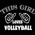This Girl Loves Volleyball - Mens 123t Funny T-Shirt Tshirts