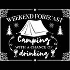 Weekend Forecast Camping V2 Drinking - Mens 123t Funny T-Shirt Tshirts