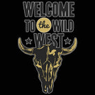 Welcome To The Wild West Skull - Mens 123t Funny T-Shirt Tshirts