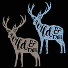 Wild And Free Deer - Mens 123t Funny T-Shirt Tshirts