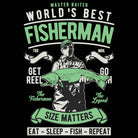Worlds Best Fisherman Fishing Size Matters - Mens 123t Funny T-Shirt Tshirts