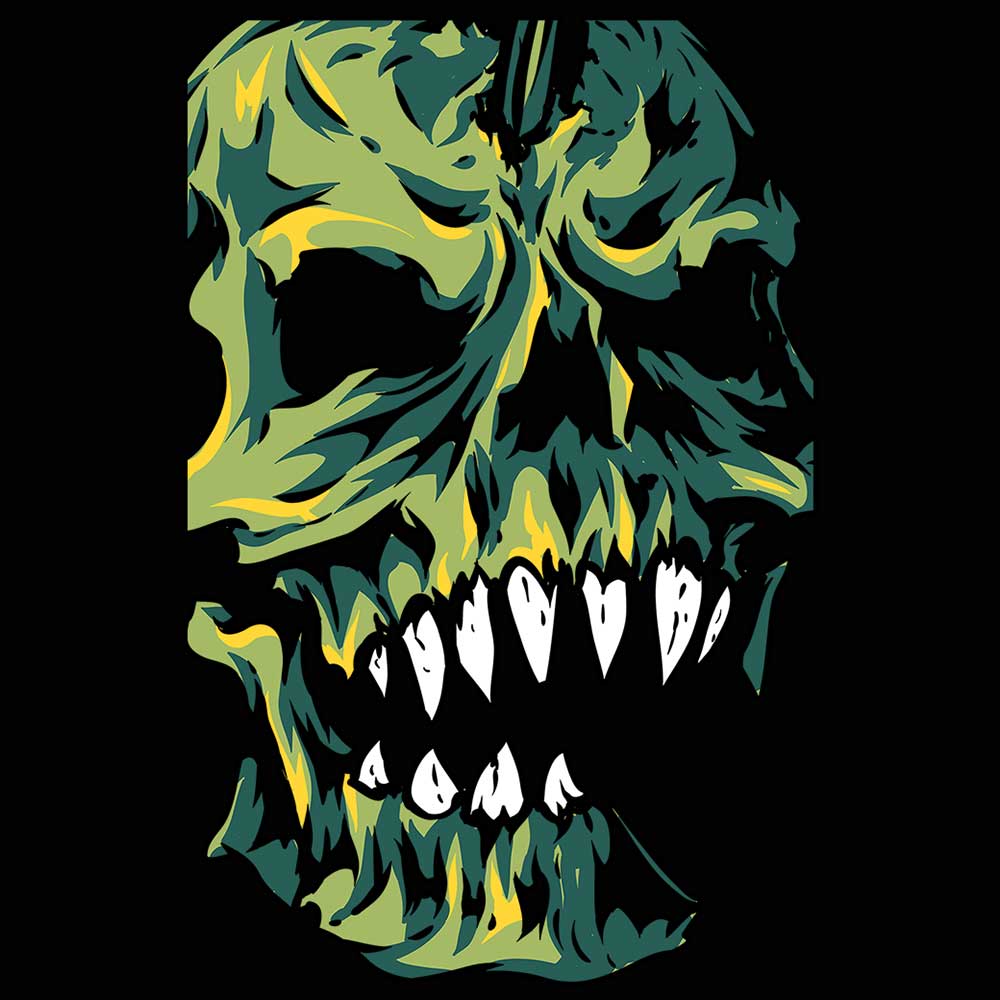 Zombie Skull Fashion - Mens 123t Funny T-Shirt Tshirts